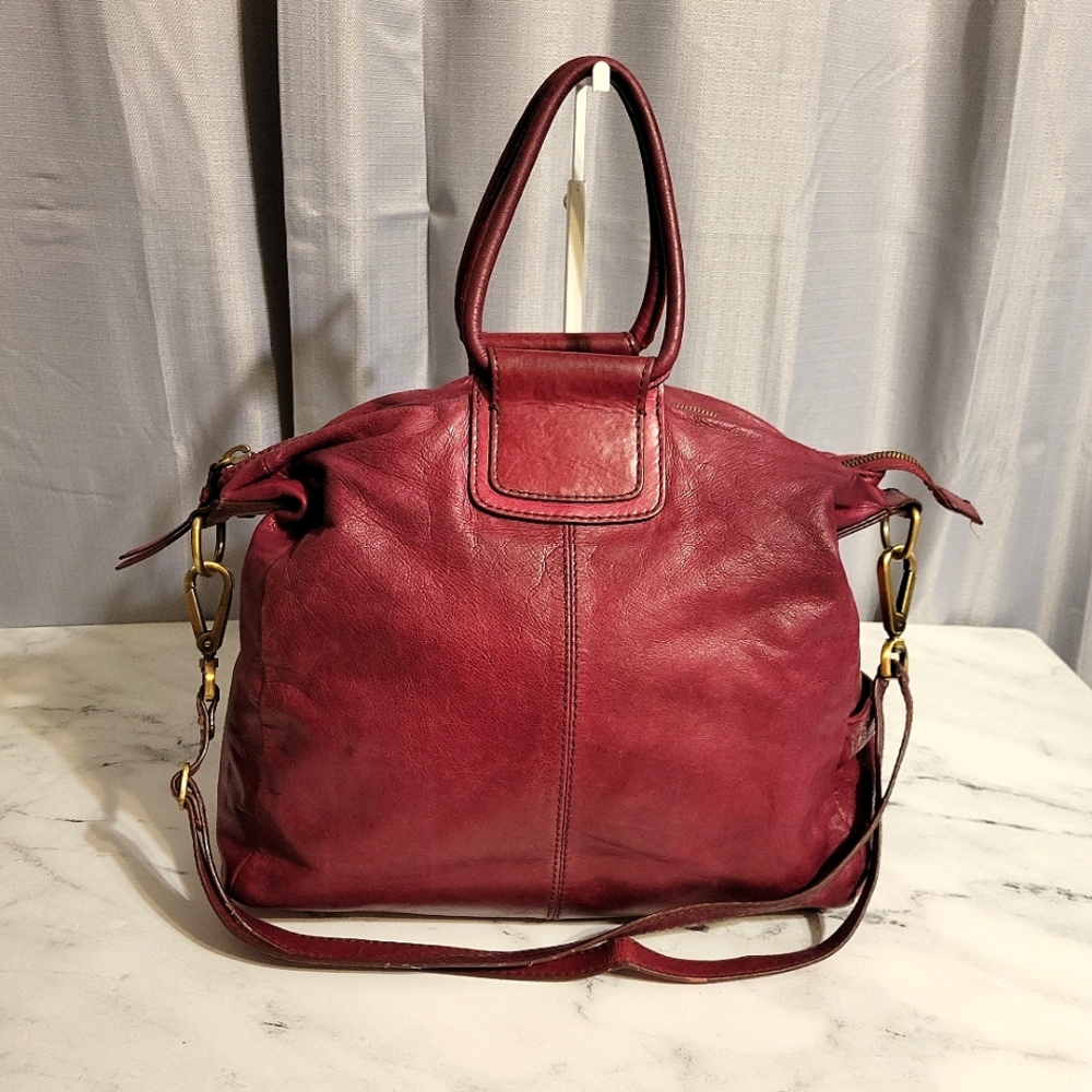 HOBO The Original Red Iconic Sheila Leather Satchel